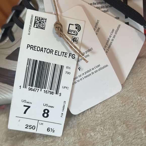 Adidas Predator Elite FG Size 8 US Women’s SKU IF8868 - Picture 9 of 9